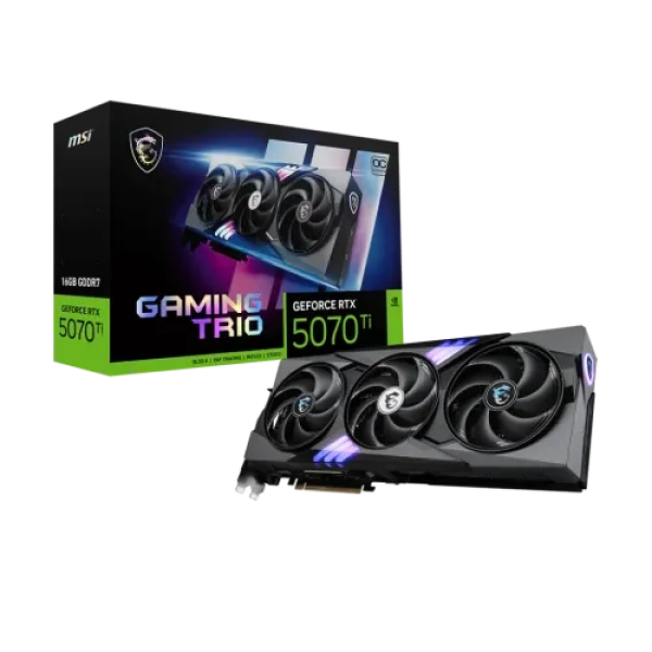 MSI GeForce RTX 5070 Ti 16G GAMING TRIO OC 16GB GDDR7 Graphics Card